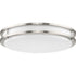 Progress Abide LED Abide Collection 5 CCT Integrated LED in Brushed Nickel Contemporary 14 Inch Medium Flush Mount Light Model: P350275-009-CS