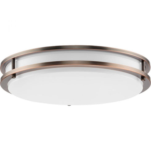 Progress Abide LED Abide Collection 5 CCT Integrated LED in Brushed Nickel Contemporary 14 Inch Medium Flush Mount Light Model: P350275-009-CS