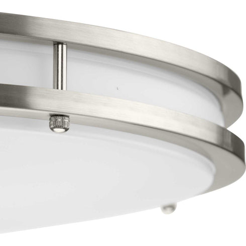 Progress Abide LED Abide Collection 5 CCT Integrated LED in Brushed Nickel Contemporary 17.7 Inch Large Flush Mount Light Model: P350276-009-CS