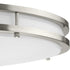 Progress Abide LED Abide Collection 5 CCT Integrated LED in Brushed Nickel Contemporary 17.7 Inch Large Flush Mount Light Model: P350276-009-CS