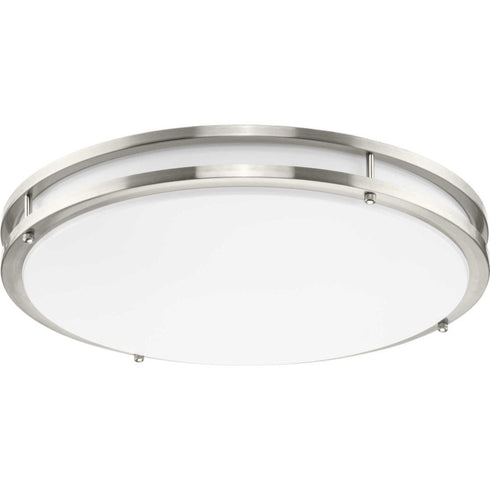Progress Abide LED Abide Collection 5 CCT Integrated LED in Brushed Nickel Contemporary 17.7 Inch Large Flush Mount Light Model: P350276-009-CS