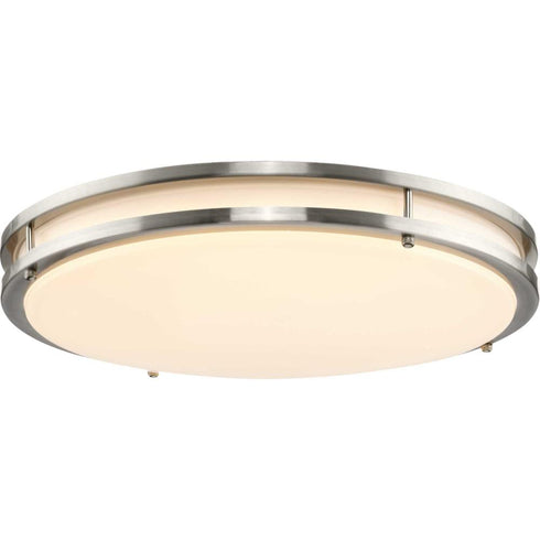 Progress Abide LED Abide Collection 5 CCT Integrated LED in Brushed Nickel Contemporary 17.7 Inch Large Flush Mount Light Model: P350276-009-CS