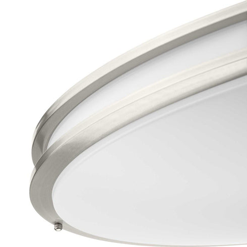 Progress Abide LED Abide Collection 5 CCT Integrated LED in Brushed Nickel Contemporary 32.28 Inch Extra Large Flush Mount Model: P350277-009-CS