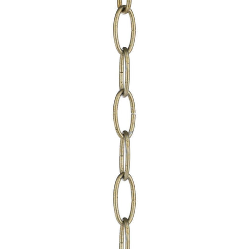 Progress Accessory Chain P8758 175 4' 9 GAUGE CHAIN in Distressed Brass Finish Model: P8758-175