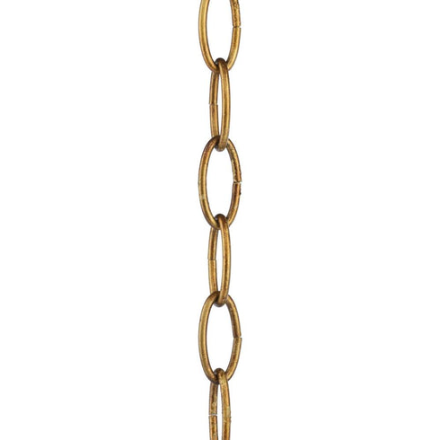 Progress Accessory Chain P8758 175 4' 9 GAUGE CHAIN in Distressed Brass Finish Model: P8758-175