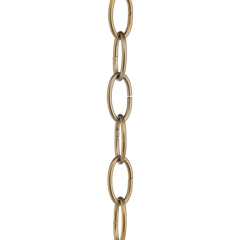 Progress Accessory Chain P8758 175 4' 9 GAUGE CHAIN in Distressed Brass Finish Model: P8758-175