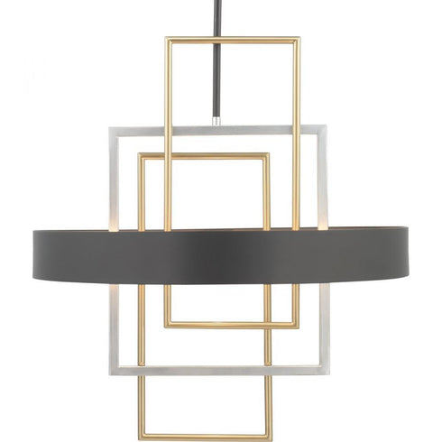 Progress Adagio P500174 031 6 60 Watt CAND PENDANT in Matte Black Finish Model: P500174-031