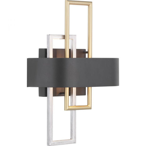 Progress Adagio P710057 031 2 60 Watt CAND WALL SCONCE in Matte Black Finish Model: P710057-031