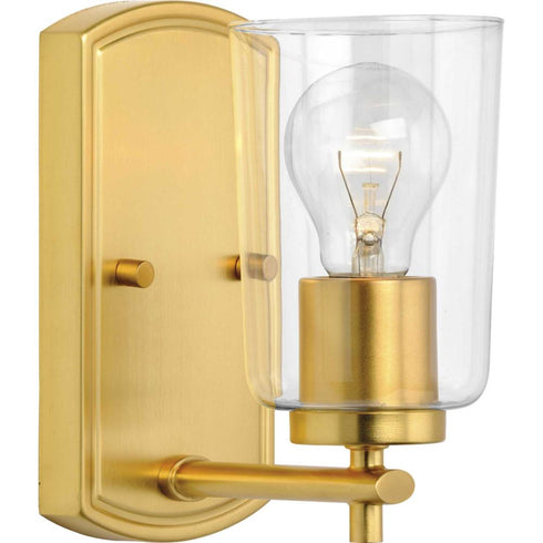 Progress Adley P300154 009 1 60 Watt MED BATH BRACKET in Brushed Nickel Finish Model: P300154-009