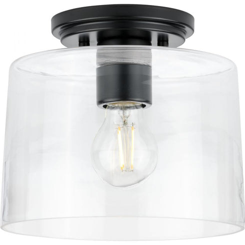 Progress Adley P350213 009 1 60 Watt MED FLUSH MOUNT in Brushed Nickel Finish Model: P350213-009
