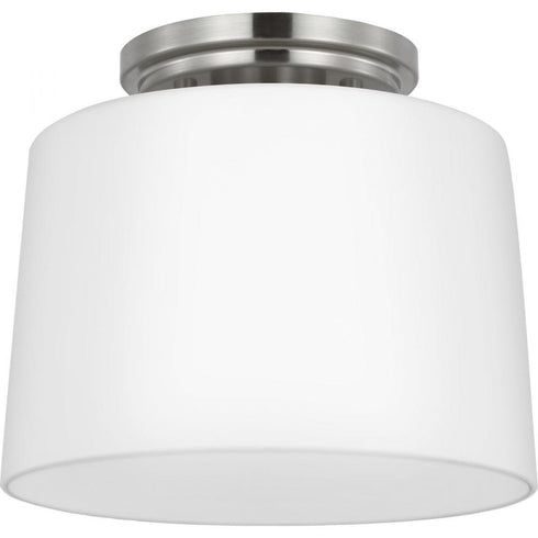 Progress Adley P350260 009 1 Light FLUSHMT in Brushed Nickel Finish Model: P350260-009