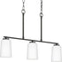Progress Adley P400348 009 3 Light LINEAR CHAND in Brushed Nickel Finish Model: P400348-009