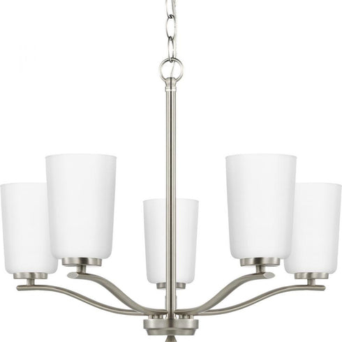 Progress Adley P400349 009 3 Light CHANDELIER CONV in Brushed Nickel Finish Model: P400349-009