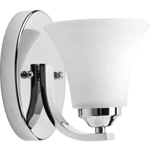 Progress Adorn P2008 09 1 100 Watt MED BATH BRACKET in Brushed Nickel Finish Model: P2008-09