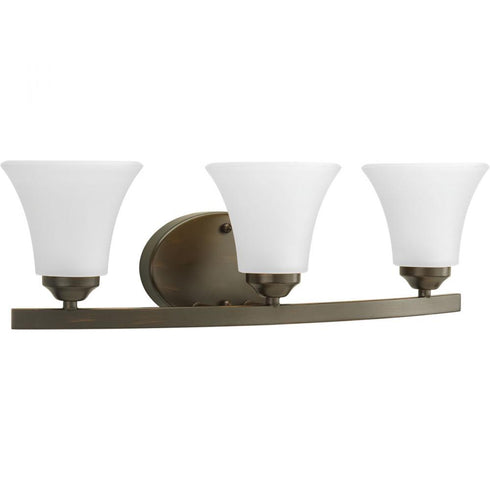 Progress Adorn P2010 09 3 100 Watt MED BATH BRACKET in Brushed Nickel Finish Model: P2010-09