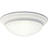 Progress Alabaster Glass P3688 09 1 60 Watt MED CLSE TO CLG in Brushed Nickel Finish Model: P3688-09