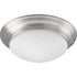 Progress Alabaster Glass P3689 09 2 60 Watt MED CLSE TO CLG in Brushed Nickel Finish Model: P3689-09