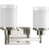 Progress Alexa P2977 09 2 100 Watt MED BATH BRKT in Brushed Nickel Finish Model: P2977-09