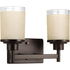 Progress Alexa P2977 09 2 100 Watt MED BATH BRKT in Brushed Nickel Finish Model: P2977-09