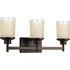 Progress Alexa P2978 09 3 100 Watt MED BATH BRKT in Brushed Nickel Finish Model: P2978-09