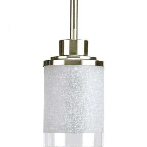Progress Alexa P5147 09 1 100 Watt MED MINI PENDANT in Brushed Nickel Finish Model: P5147-09