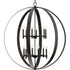 Progress Allegheny Collection Twelve Light in Soft Gold Rustic Modern Pendant Model: P400409-205