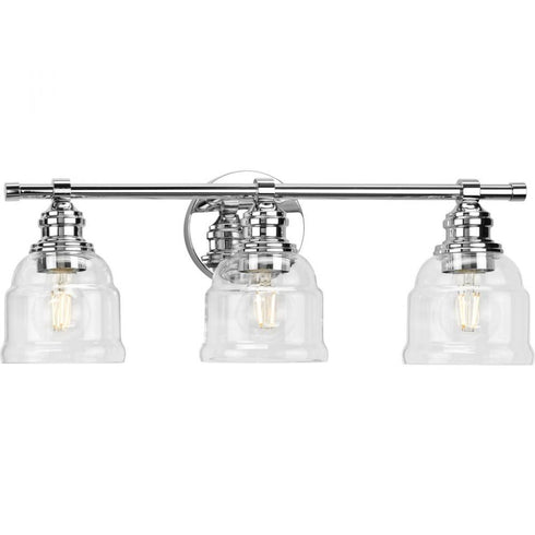 Progress Ambrose P300375 015 3 60 Watt MED BATH BRACKET in Polished Chrome Finish Model: P300375-015