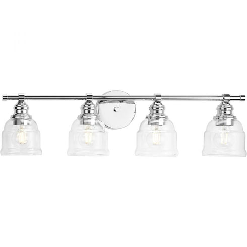 Progress Ambrose P300376 015 4 60 Watt MED BATH BRACKET in Polished Chrome Finish Model: P300376-015