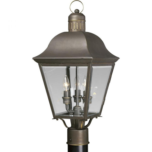 Progress Andover P5487 20 3 60 Watt CAND POST LANTERN in Antique Bronze Finish Model: P5487-20