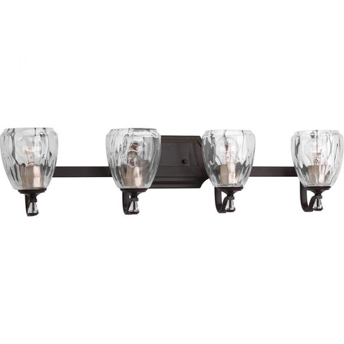 Progress Anjoux P300119 020 4 100 Watt MED BATH BRACKET in Antique Bronze Finish Model: P300119-020