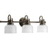 Progress Archie P2992 15 3 100 Watt MED BATH BRACKET in Polished Chrome Finish Model: P2992-15