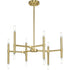 Progress Arya P400339 191 12 Light CHANDELIER in Brushed Gold Finish Model: P400339-191