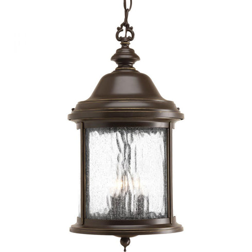 Progress Ashmore P5550 20 3 60 Watt CAND HANGING LANTERN in Antique Bronze Finish Model: P5550-20