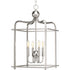 Progress Assembly Hall P500036 009 4 60 Watt CAND PENDANT in Brushed Nickel Finish Model: P500036-009
