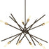 Progress Astra P400109 009 8 60 Watt MED CHANDELIER in Brushed Nickel Finish Model: P400109-009