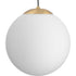 Progress Atwell Collection in Brushed Nickel and Opal Glass Globe Large Hanging Pendant Light Model: P500463-009