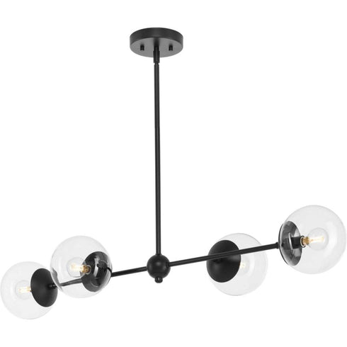 Progress Atwell P400326 009 4 Light LINEAR CHANDELIER in Brushed Nickel Finish Model: P400326-009