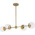 Progress Atwell P400326 009 4 Light LINEAR CHANDELIER in Brushed Nickel Finish Model: P400326-009