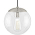 Progress Atwell P500309 009 1 60 Watt MED PENDANT in Brushed Nickel Finish Model: P500309-009