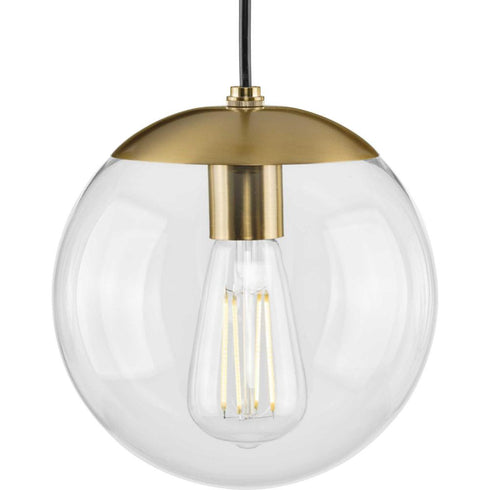 Progress Atwell P500309 009 1 60 Watt MED PENDANT in Brushed Nickel Finish Model: P500309-009