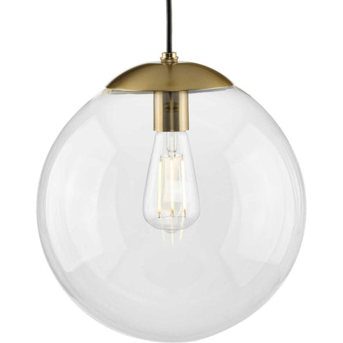 Progress Atwell P500311 009 1 60 Watt MED PENDANT in Brushed Nickel Finish Model: P500311-009