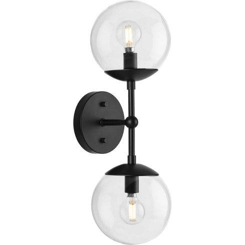 Progress Atwell P710114 009 2 Light WALL SCONCE in Brushed Nickel Finish Model: P710114-009