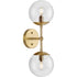 Progress Atwell P710114 009 2 Light WALL SCONCE in Brushed Nickel Finish Model: P710114-009