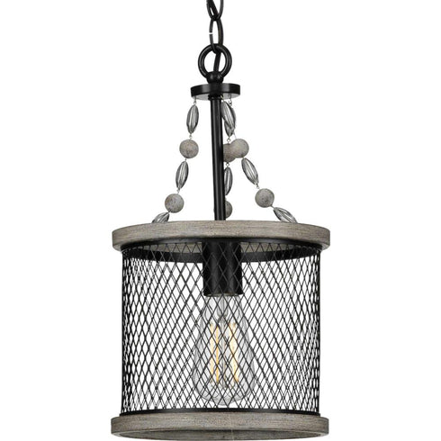 Progress Austelle Collection One Light in Antique Bronze Farmhouse Pendant Light Model: P500228-020