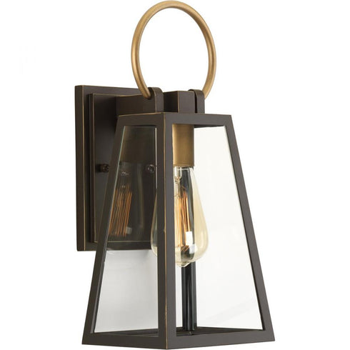 Progress Barnett P560077 020 1 100 Watt MED WALL LANTERN in Antique Bronze Finish Model: P560077-020