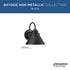 Progress Bayside Non-Metallic Bayside Collection One Light Non Metallic in Black Outdoor Wall Lantern Model: P560363-031