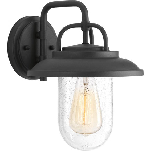 Progress Beaufort P560049 031 1 100 Watt MED WALL LANTERN in Textured Black Finish Model: P560049-031