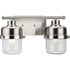 Progress Beckner P300423 009 2 Light BATH in Brushed Nickel Finish Model: P300423-009