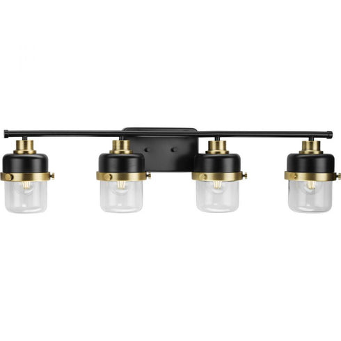 Progress Beckner P300425 009 4 Light BATH in Brushed Nickel Finish Model: P300425-009