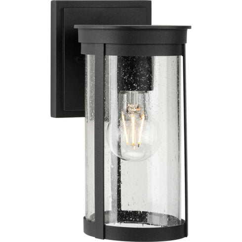 Progress Belden Collection One Light in Black Medium Modern Farmhouse Medium Outdoor Wall Lantern Model: P560271-031